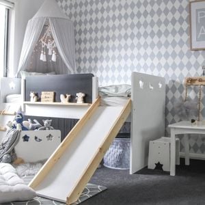Hide & Seek Kids - Galaxy Single Bed - Slide & Climbing Wall