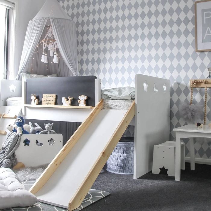 Hide & Seek Kids - Galaxy Single Bed - Slide & Climbing Wall