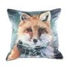 MM Linen Pawtrait Velvet Silverfox Home Decor Cushion 50x50cm