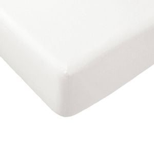 Essentially Home Living Polyester Cotton Fitted Sheet 33cm Wall Double Ivory