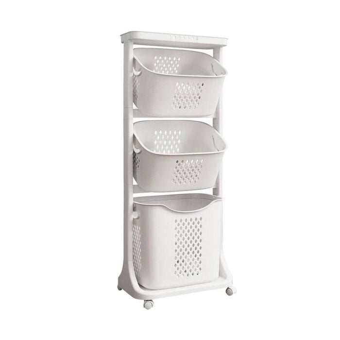 Lauft 3 Layer Laundry Basket Bathroom Multi-layer Clothes Storage Hamper