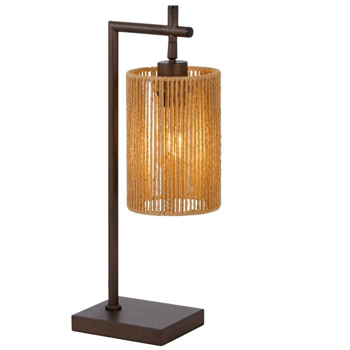 LYNDRA TABLE LAMP BRONZE NATURAL STRING