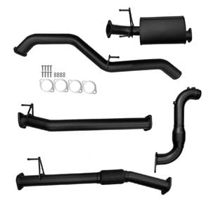Ignite Exhausts Turbo Back For Isuzu D-max 4jj3 Cat & Muffler Black Aluminised Steel