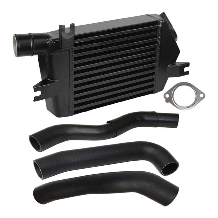 Upgrade Aluminium 60mm Intercooler & Hoses With Gaskets For Mitsubishi Triton Mn 4d56 2.5l 4wd 2009-2015