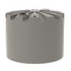 Melro Tanks 50000L Round Poly Water Tank - Birch Grey