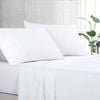 Luxton Pure Soft Plain Color 1000TC Bed Sheet Set (White, King)