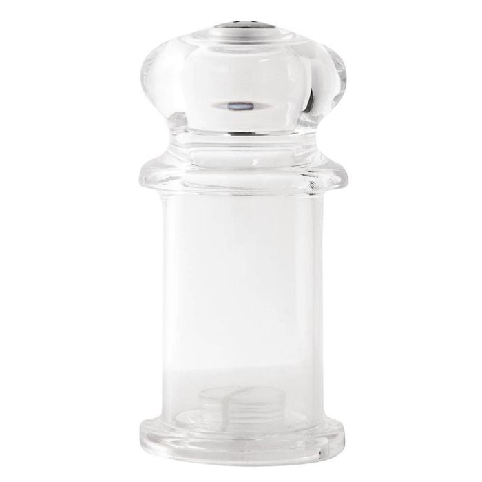 Olympia Salt Shaker Acrylic Clear Durable Tabletop 125mm
