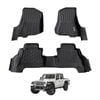 AUSGO Car Floor Mats for Jeep Gladiator Dual Cab 2020-Onwards All-Weather Floor Liners
