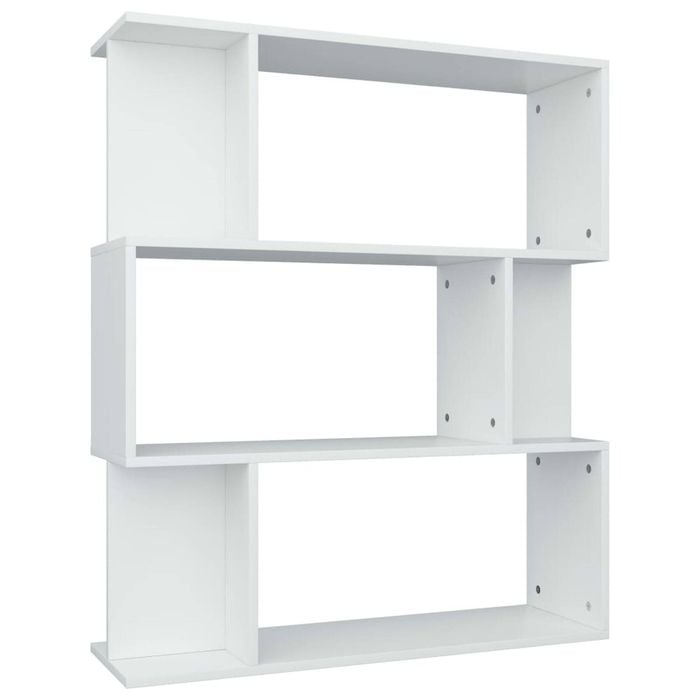 vidaXL Book Cabinet/Room Divider White Engineered Wood Living Room Storage