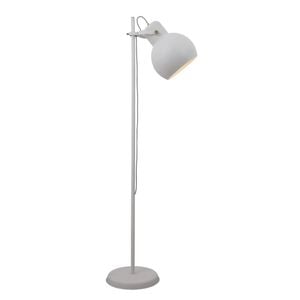 Telbix Mento Modern Standing Floor Lamp Light Metal White Matte Sand