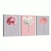 3 Set of Modern Minimalist Floral Art Print 100% Australian Made 3 x 40x60cm  (Stretched)