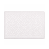 Alice Cushioned Textured Memory Foam Bathmat - White