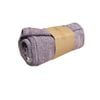 Chevron Cotton Fringe Throw Rug 125 x 150 cm Burgundy
