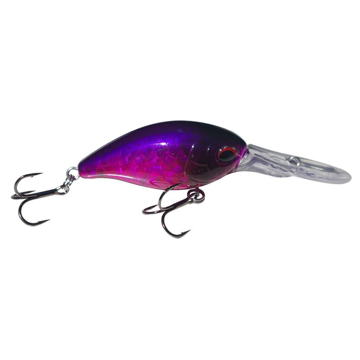 Profishent Rucus 41mm Micro Crankbait Hard Body Fishing Lure Black Pink Purple
