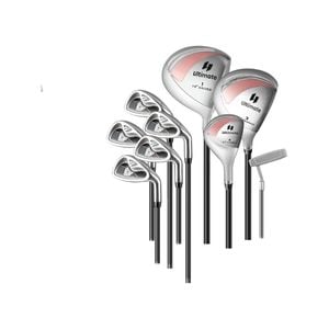Costway 9pcs Complete Golf Club Set Premium Ladies, Right Handed, Pink