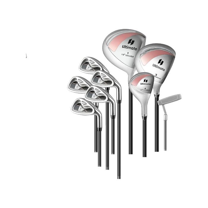 Costway 9pcs Complete Golf Club Set Premium Ladies, Right Handed, Pink