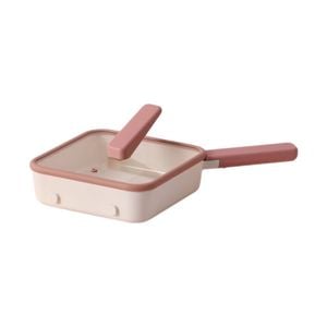 Neoflam Pippi 21cm Pan With Stand Alon Lid Induction Ready Peach