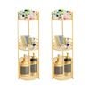 SOGA 3 Tier Bathroom Storage Shelf with Basket 2 Pack