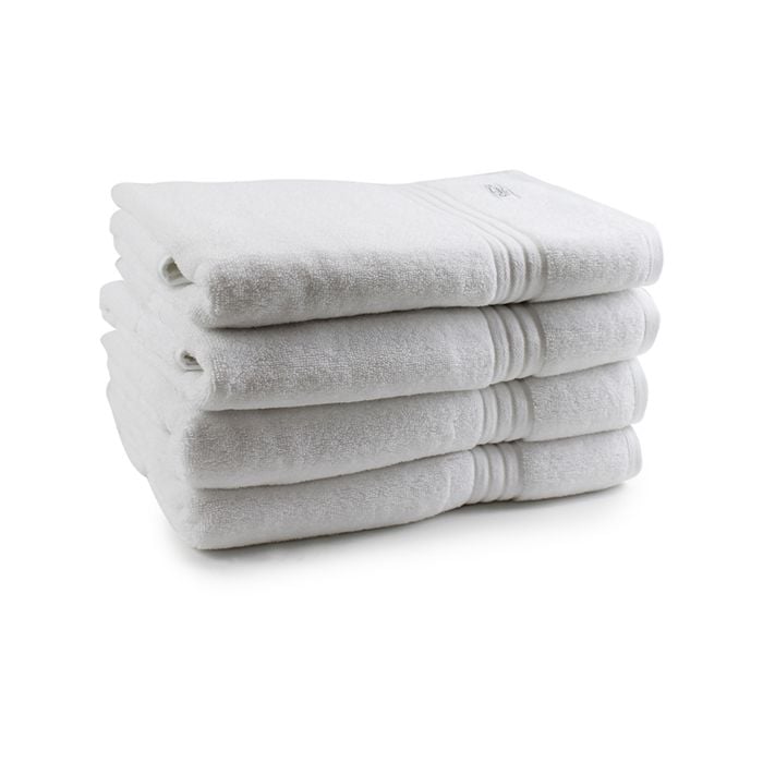 4pc Onkaparinga 69x140cm Flinders Bath Towel 600GSM White