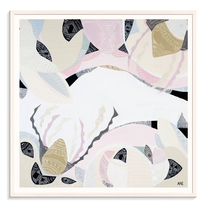 Artist Lane "Wild Flower Country" by Ani Ipradjian - 61x61cm White Framed Print