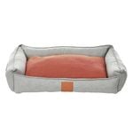 M-Pets Large 61 x 23 x 86 cm Moon Pet Bed Orange/Grey