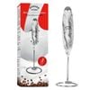AUSPURE Milk Frother Handheld, Electric Whisk (White Marble)