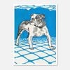 Galrie Charming Vintage Bulldog Art Print - Whimsical Canine Decor for Home, Poster Only, A3 30 x 42cm (12 x 16inch)