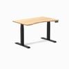 Desky Dual Sit to Stand Ergo Edge Bamboo Desk 1200x750mm Matte Black