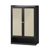 Oikiture Shoe Storage Cabinet 6-Tier Shoes Rack Organiser Shelf Black