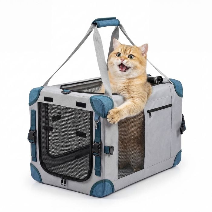 Advwin Pet Carrier Travel Bag Pet Car Seat Foldable
