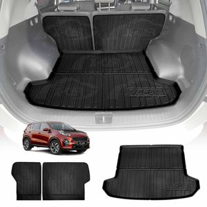 Boot Liner Kick Mats Set For Kia Sportage Ql Series 2015-2022 All Weather Heavy Duty Cargo Car Trunk Back Seat Protector