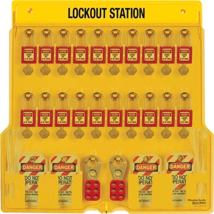 Master Lock 20 Padlock And Accessories Lockout Station