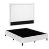 Artiss Queen Bed Frame with Headboard Platform Bed Base Grey Beige Fabric Metal