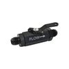 Calflow -6AN Billet Aluminium Inline Fuel Shut-off Valve with Cable Lever Black