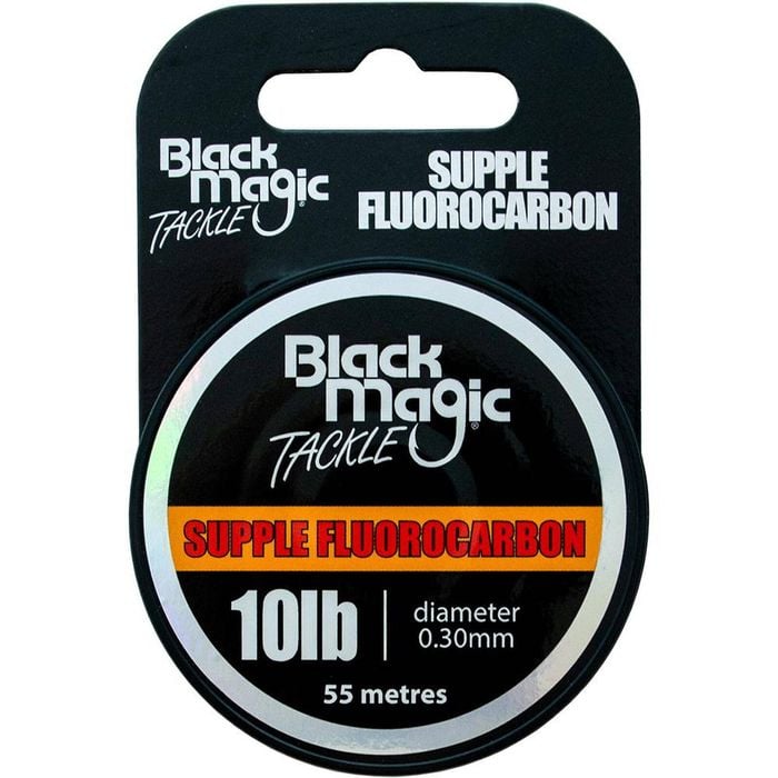 Black Magic Supple Fluorocarbon Fishing Tippet Leader 10lb
