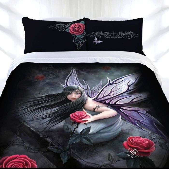 Anne Stokes Rose Fairy Quilt Cover Set Double