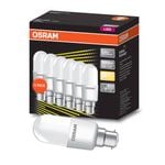 Osram Globe Led Stick 9W BC WW 6PK