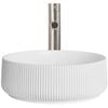 CIBO White Matte Lume Round Basin