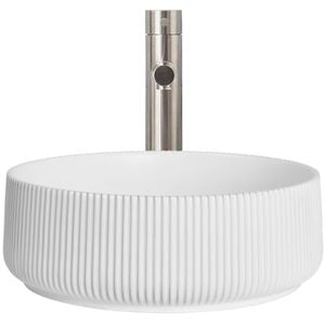 CIBO White Matte Lume Round Basin