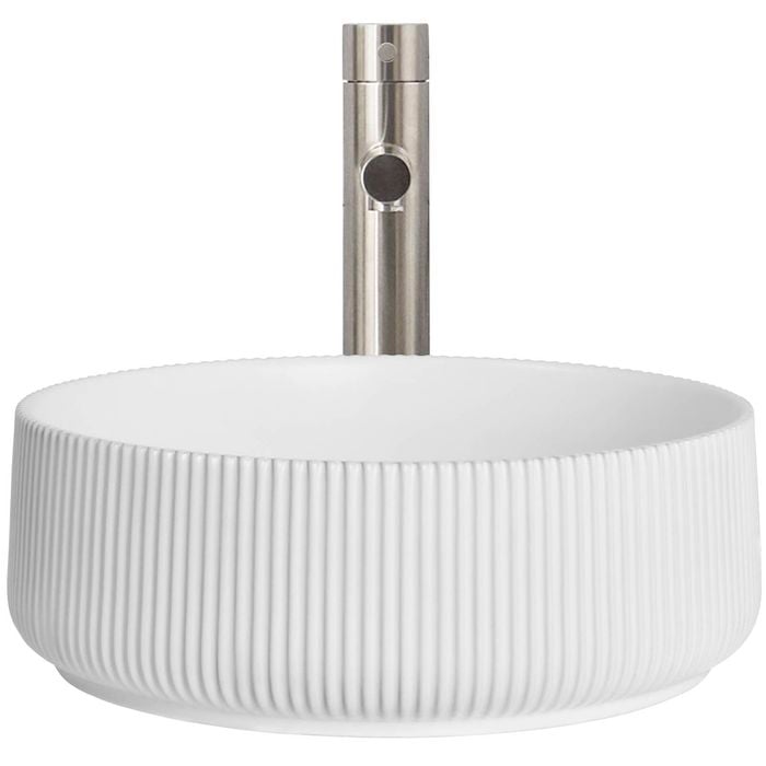 CIBO White Matte Lume Round Basin