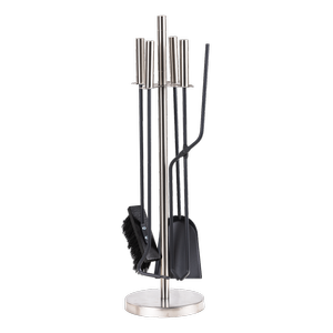 Jumbuck 17.5 x 65cm 4 Piece Stainless Steel & Grey Powder Coated Steel Tool Set