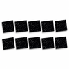 SOGA Peel & Stick Floor and Wall Tiles 30 x 30cm 10 Pack Black Faux Marble