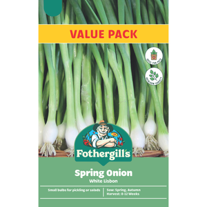 Fothergill's Spring Onion White Libson Seeds - Value Pack