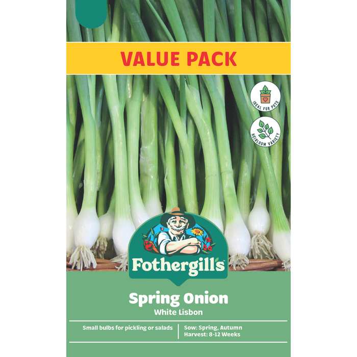 Fothergill's Spring Onion White Libson Seeds - Value Pack