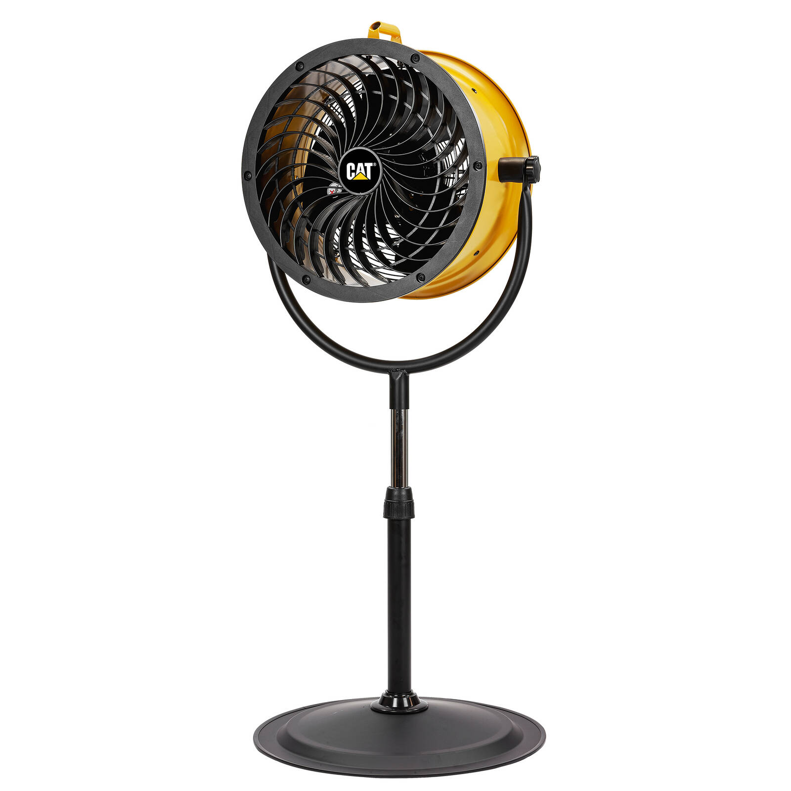 Caterpillar 360mm Pedestal Drum High-Velocity Fan Yellow product image