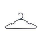 All Set Black Plastic Clothes Hanger - 12 Pack 