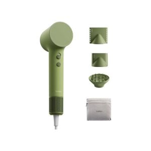 Laifen Air Pro High Speed Hair Dryer 115000 RPM Green with 3 Styling Nozzles
