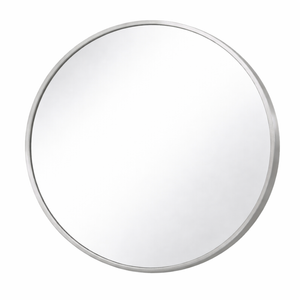 Barelli 800 x 800mm Signature High Specification Serena Round Silver Framed Mirror