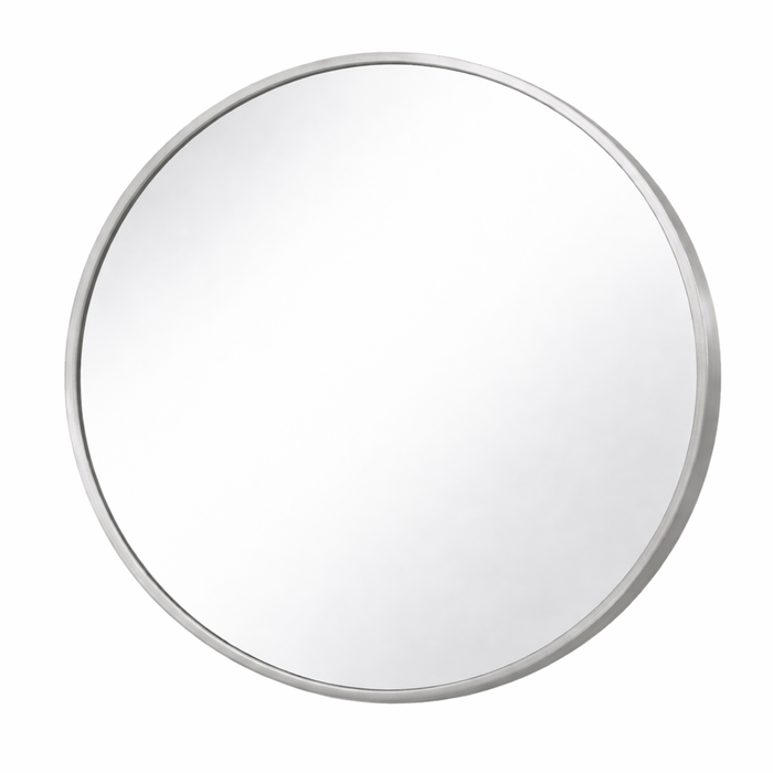 Barelli 800 x 800mm Signature High Specification Serena Round Silver Framed Mirror