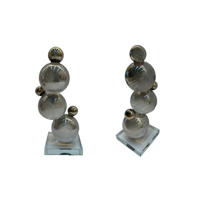 Elegant Collections 28cm Chrome Ball Decorative Sculpture